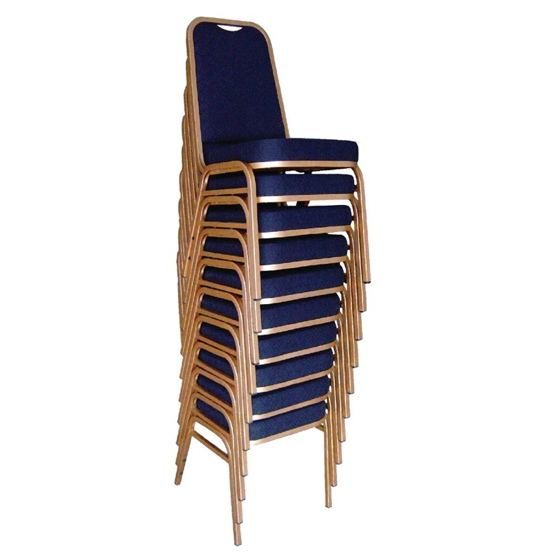 Bankettstühle mit quadratischer Lehne blau Bolero