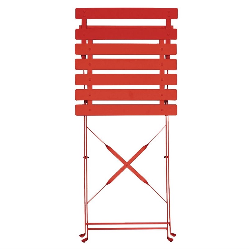  Klappbare Terrassenstühle Stahl rot Bolero